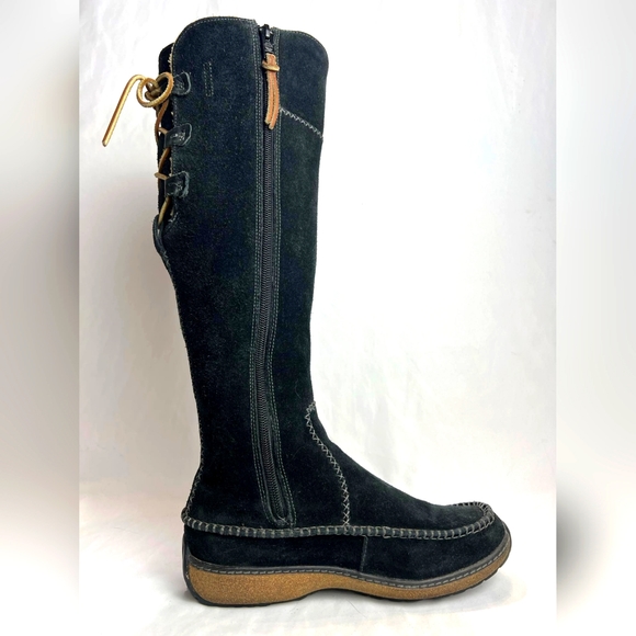 Timberland HOLLACE Shearling Moccasin Suede Boot US7M - Picture 2 of 7